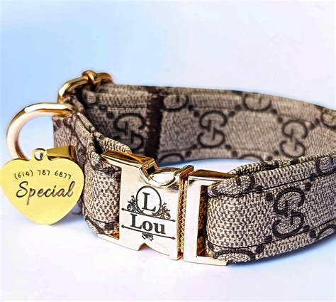 designer dog collar gucci|authentic designer dog collars.